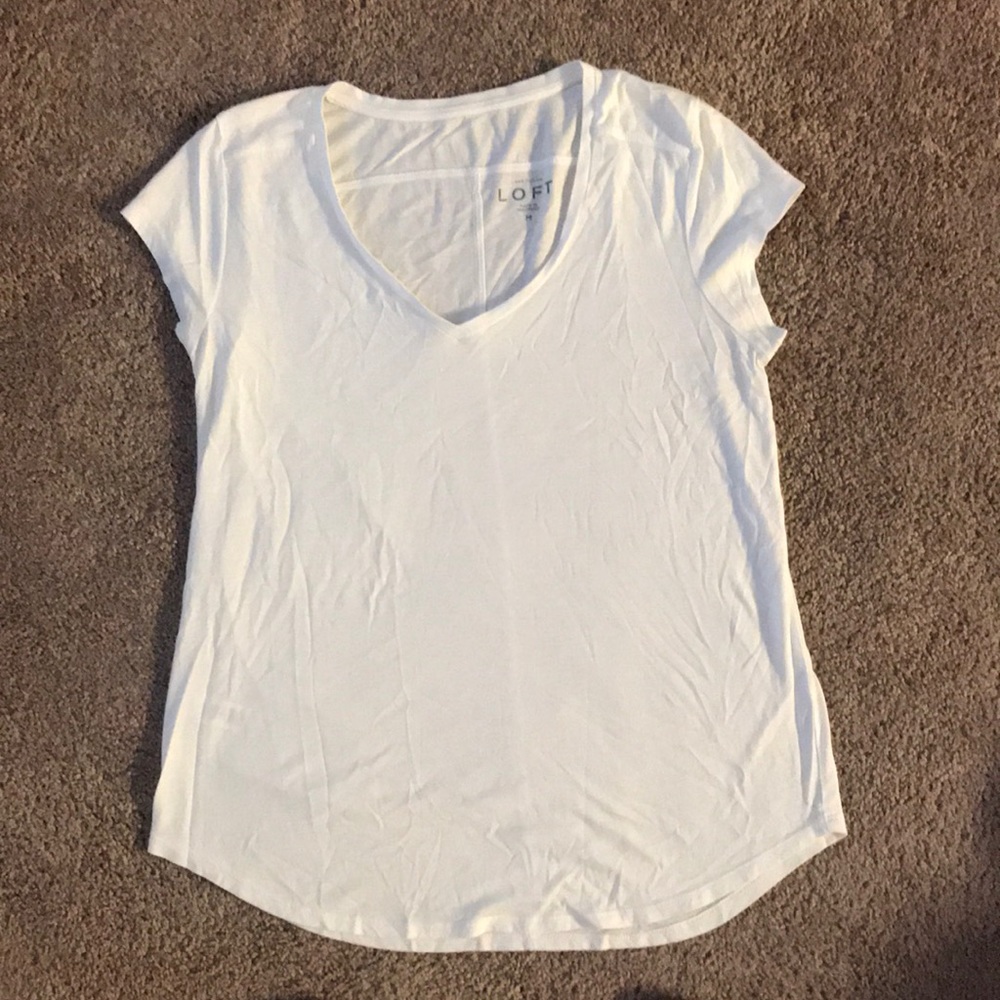 Loft white t shirt size M!
